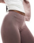 Фото #4 товара ASOS DESIGN basic legging shorts in taupe