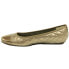 Фото #5 товара VANELi Serene Metallic Quilted Ballet Womens Gold Flats Casual 703471