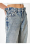 Фото #5 товара Geniş Paça Kot Pantolon Standart Bel Cepli - Bianca Wide Leg Jeans