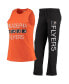 ფოტო #2 პროდუქტის Women's Orange, Black Philadelphia Flyers Meter Tank Top and Pants Sleep Set