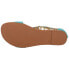 Justin Boots Clover TStrap Womens Blue Casual Sandals LS131