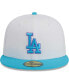 Головной убор для мужчин New Era белый Los Angeles Dodgers Vice 59FIFTY. 7 5/8 - фото #3