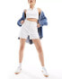 Фото #5 товара Tommy Jeans ultra high denim mom shorts in white wash