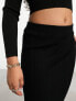 Фото #3 товара Pieces knitted midi skirt in black