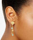 Swiss Blue Topaz Flower Dangle Drop Earrings (4 ct. t.w.) in 14k Gold-Plated Sterling Silver (Also in Citrine & Amethyst)