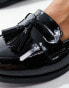 New Look fringe loafer in black