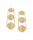 ფოტო #1 პროდუქტის Women's Gold Coin Drop Earrings