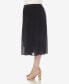 ფოტო #3 პროდუქტის Plus Size Pleated Chiffon Midi Skirt