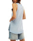 ფოტო #2 პროდუქტის Women's Love Language Solid Henley Tank