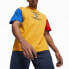 Фото #1 товара Puma Clown On Em Crew Neck Short Sleeve T-Shirt Mens Yellow Casual Tops 62474901