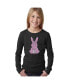 Фото #1 товара Big Girl's Word Art Long Sleeve T-Shirt - Easter Bunny