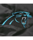 Men's Black Carolina Panthers Locker Room Satin Varsity Full-Snap Jacket