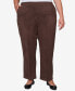 ფოტო #1 პროდუქტის Plus Size Autumn Weekend Micro Suede Flat Front Average Length Pants