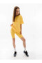 Sportswear Air Graphic Boyfriend Short-Sleeve bol kesim Kadın sarı T-shirt DX7918-795