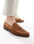 schuh Reem woven loafers in tan