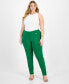 Фото #1 товара Plus Size Bengaline Skinny Pants, Created for Macy's