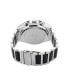 ფოტო #4 პროდუქტის Men's Brushed Silver-Tone Metal Bracelet Watch 52mm