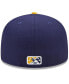 Фото #5 товара Men's Blue, Yellow Lakewood Blueclaws Marvel x Minor League 59FIFTY Fitted Hat