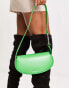 Charles & Keith curved cross body bag in green