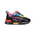 Фото #1 товара Puma Mirage Tech Lava Lace Up Toddler Girls Black Sneakers Casual Shoes 3890480