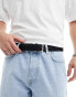 Jack & Jones woven belt with buckle in black