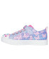 Фото #5 товара Little Girls’ Twinkle Toes: Twinkle Sparks - Ombre Flutter Stay-Put Light-Up Casual Sneakers from Finish Line