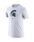 Фото #3 товара Men's White Michigan State Spartans Essential Logo T-shirt