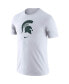 Men's White Michigan State Spartans Essential Logo T-shirt