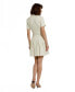 Women's Tweed Short Sleeve Blazer Mini Dress