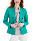Women's Modern Compression Faux Double-Breasted Blazer