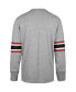 Фото #3 товара Men's Gray Distressed San Francisco 49ers Faithful to The Bay Cover Two Brex Long Sleeve T-shirt