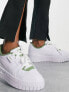 Puma Cali Dream trainers in white and green