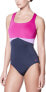 NIKE Women's Cross-Back One-Piece Swimsuit Fuchsia Sz. Small 150169