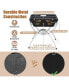 Фото #4 товара 3-in-1 Portable Charcoal Grill Folding Camping Fire Pit with Carrying Bag & Gloves