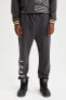 Fit Nba Los Angeles Lakers Regular Fit Içi Yumuşak Tüylü Jogger