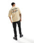 Фото #4 товара Sean John script t-shirt in beige with retro car back print