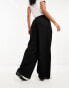 ASOS DESIGN clean front wide leg trouser in black Черный, 44 - фото #2