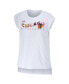 Фото #4 товара Women's White Chicago Blackhawks Greetings From Muscle T-shirt