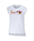 Women's White Chicago Blackhawks Greetings From Muscle T-shirt