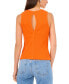 Фото #2 товара Women's Cutout Rib Knit Cotton Tank Top