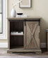 Фото #11 товара Rustic Farmhouse Barn Door TV Stand