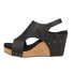 Фото #3 товара Corkys Tiffanee Studded Wedge Womens Black Casual Sandals 41-0266-BKME