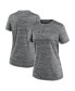 ფოტო #1 პროდუქტის Women's Charcoal New York Mets 2024 City Connect Authentic Collection Performance Practice Velocity T-Shirt