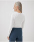 ფოტო #4 პროდუქტის Women's Organic Cotton Cool Stretch Fitted Long Sleeve Tee