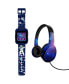 ფოტო #2 პროდუქტის Kids Spaceman Print Blue Silicone Strap Smart Watch with Headphone 42mm Set, 2 Piece