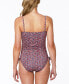 Sanctuary 284818 Women Micro Garden Side-Tie One-Piece Swimsuit, Size XL