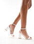 Фото #2 товара RAID Wide Fit Wink 2 block heeled sandals in white