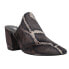 Фото #2 товара VANELi Renita Snake Pointed Toe Mules Womens Black, Grey Dress Casual 307392