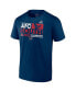 Фото #2 товара Men's Navy Houston Texans 2023 AFC South Division Champions Conquer T-shirt