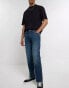 Фото #2 товара River Island straight jeans in dark blue